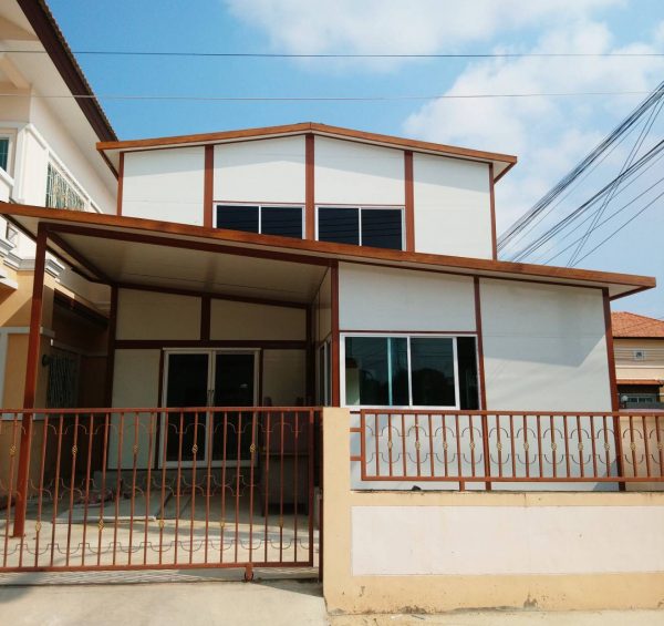 บ้านสำเร็จรูป MK47 + MK22 เพิ่มระเบียง