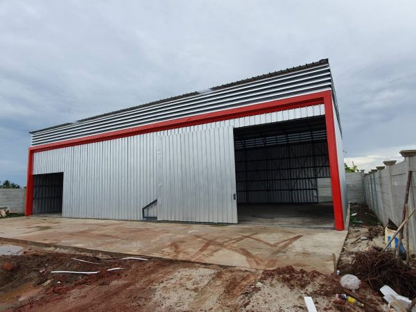 โกดังสำเร็จรูป 12x20x6 หน้างานนครปฐม