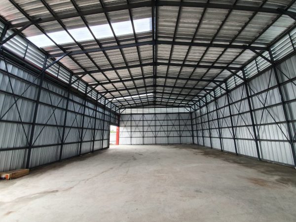 โกดังสำเร็จรูป 12x20x6 หน้างานนครปฐม